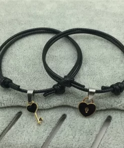 Duo de Bracelet pour Couple Noir